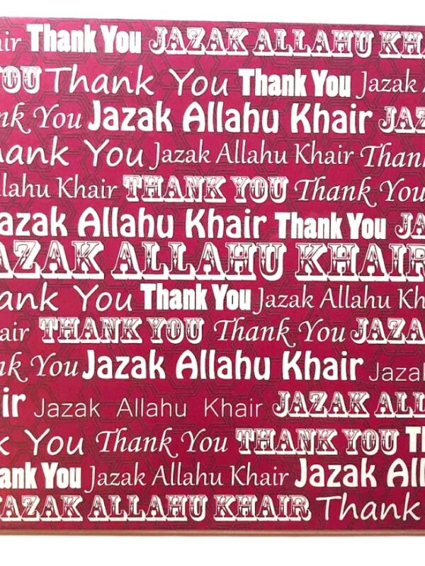 Jazak Allahu Khair - Pink Card