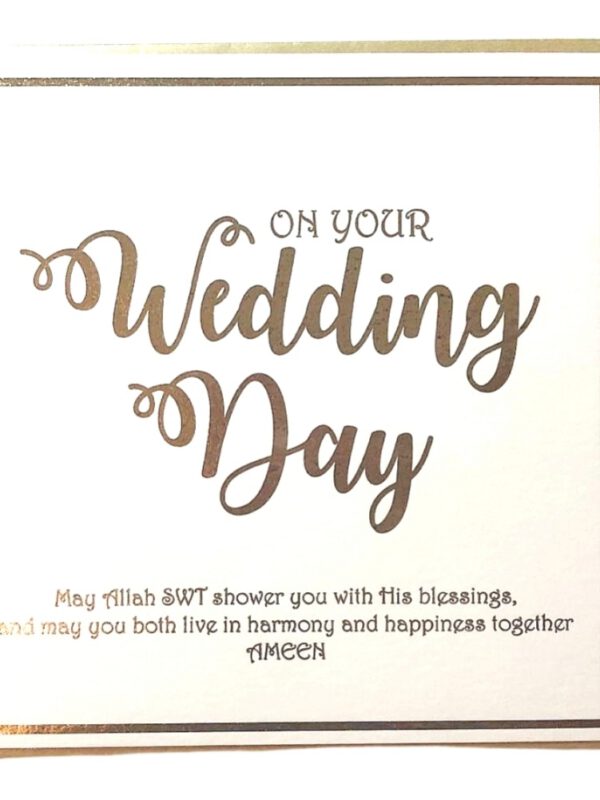 4048996395.jpg On Your Wedding Day - gold Card