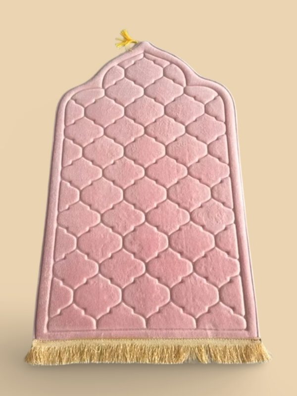 4099591834.jpg Dome Luxury Prayer Mat Blush Pink (Free Bag)
