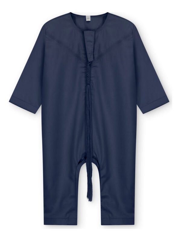 4145579060.jpg Baby Romper Thobe - Deep Blue Emirati