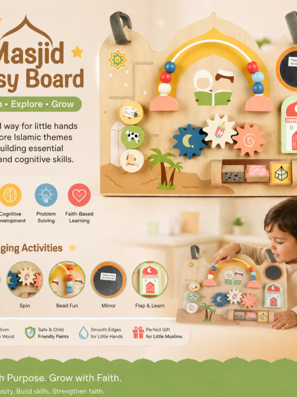 5853255329.png My Little Muslim Masjid Busy Board – Montessori Sensory Activity Board