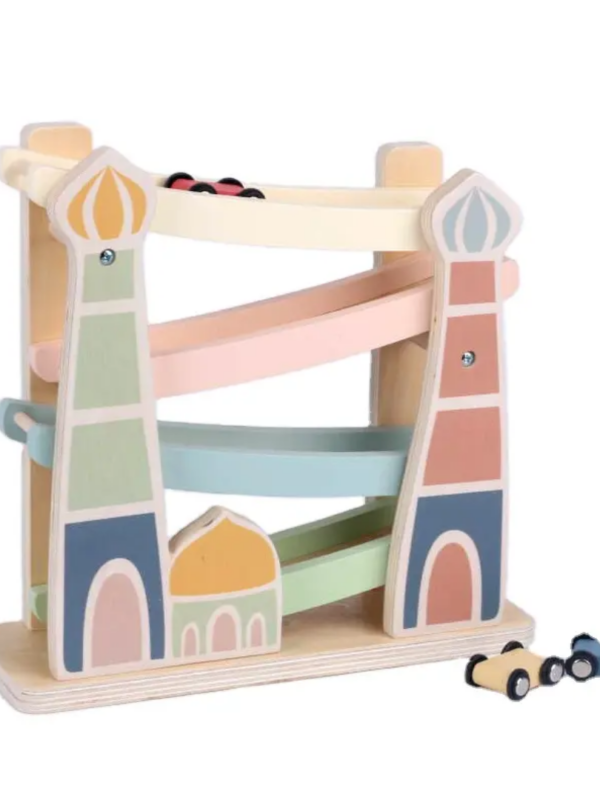 Zoom & Play Car Ramp – Islamic Montessori Toy for Toddlers